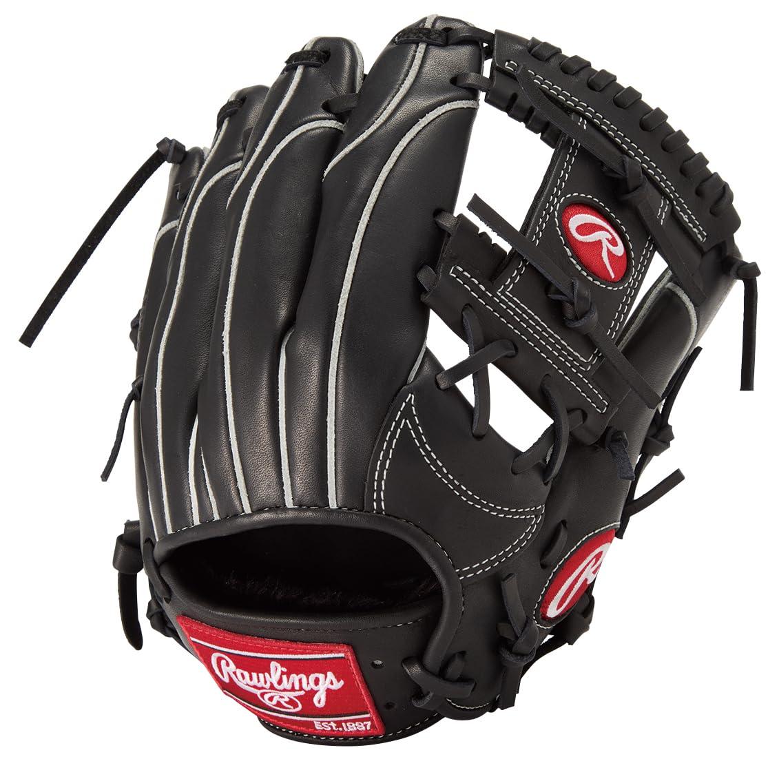 Rawlings Baseball Glove Softball JR. Kids Junior HOH PRO EXCEL ELITE Wizard #02 GJ5HW2G9MMG Black [All-Rounder] Size M ※Left-handed (Right-hand wear)