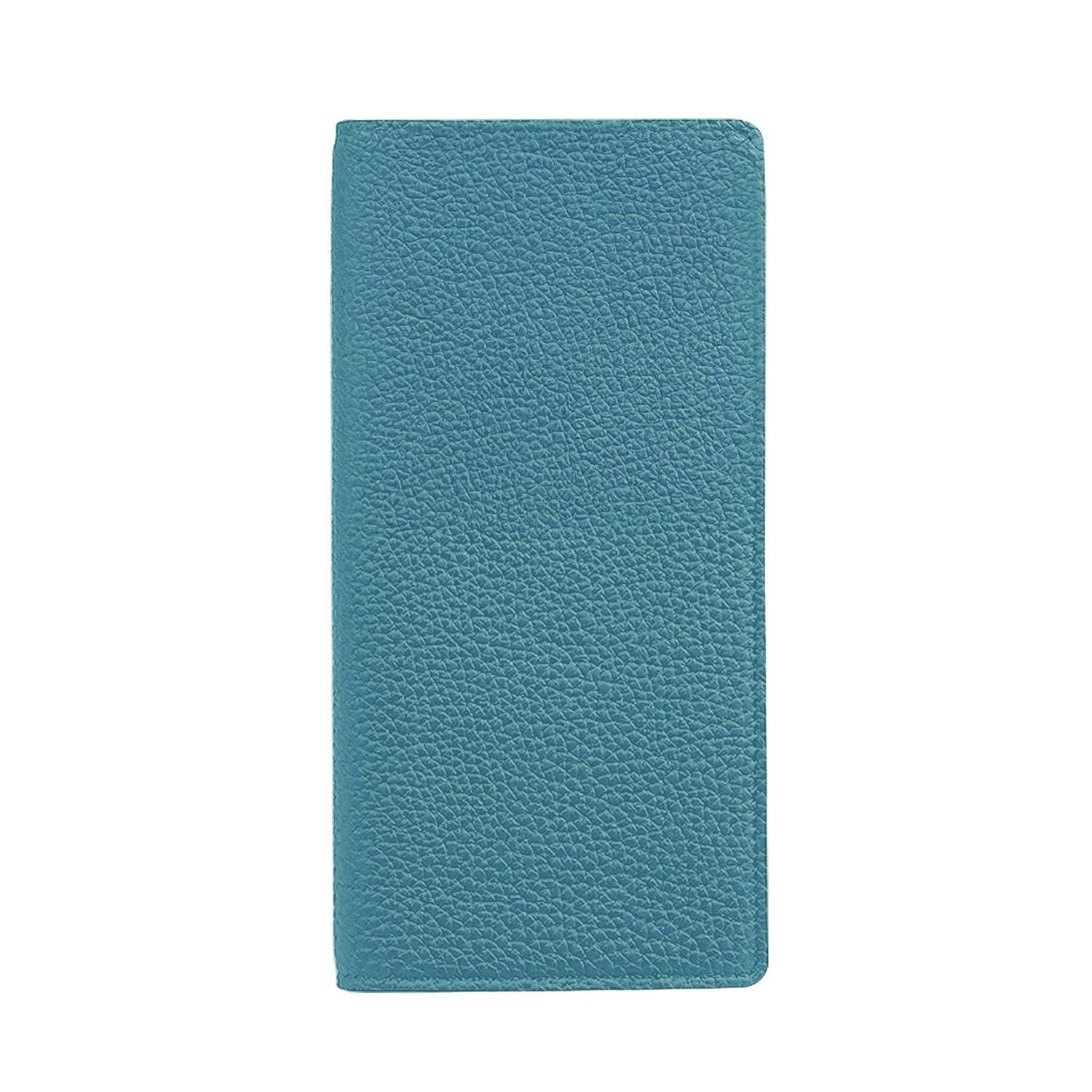 ABBI SIGNATURE Shrunken Calf Leather MagSafe-Compatible Diary Case for iPhone 17 Cerulean Blue ABS27820i17