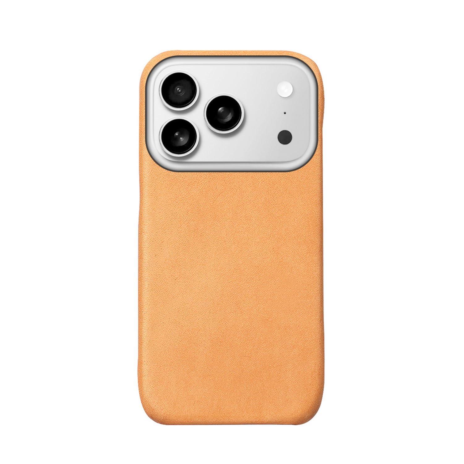 ABBI SIGNATURE LISCIO Italian Leather MagSafe-Compatible Back Cover for iPhone 17 Pro Bone ABS27874i17PR