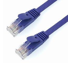 5-Pack HORIC LAN Cable UTP Category 6A Flat 10m Purple LC100-509FBX5