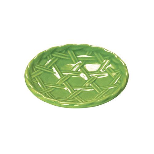 Yamaco Yumi Commercial Use Small Six-Hole Bamboo Strainer Dish Bamboo Green yamaco27946X10