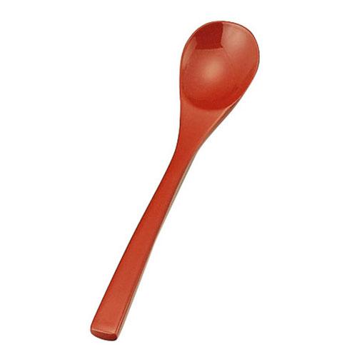 Yamaco Yumi Professional Use Genuine Lacquer Chawanmushi Spoon Vermilion yamaco08326X5