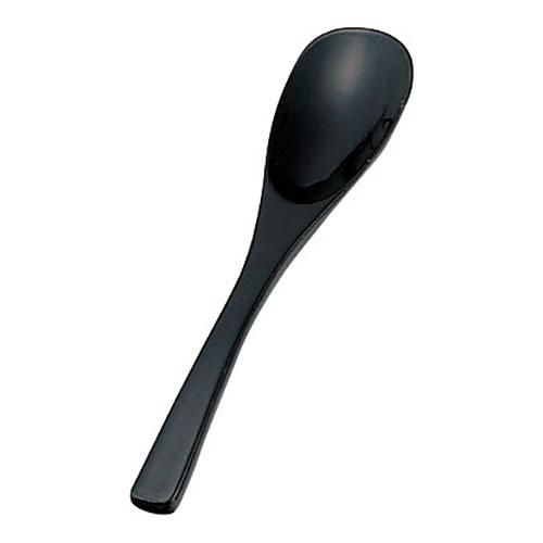 Yamaco Yumi Professional Use Genuine Lacquer Coffee Spoon Black yamaco08332X5