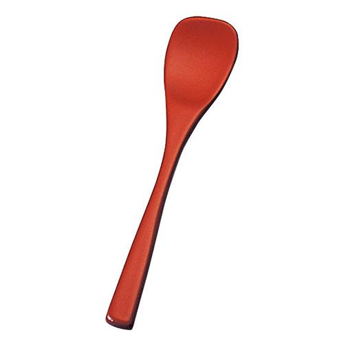 Yamaco Yumi Professional Use Genuine Lacquer Dessert Spoon Large Vermilion yamaco08327X5