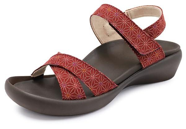 Wagara Asano Black Cross Belt Heel Sandals