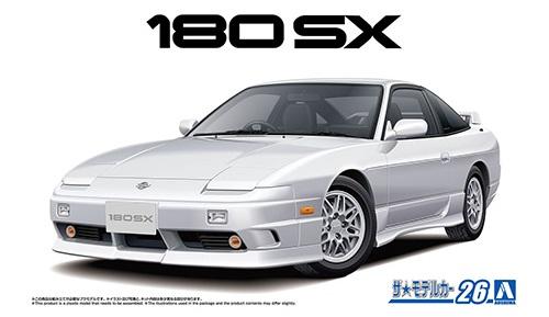 Aoshima Cultural Textbook Co., Ltd. 1/24 The Model Car Series No.26 Nissan RPS13 180SX TYPE X '96 Plastic Model Kit (Automobile)