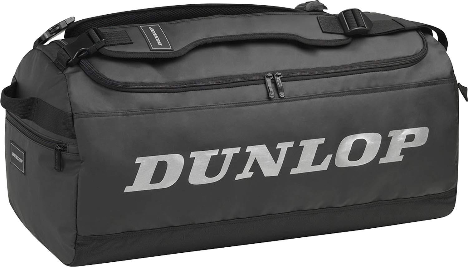 DUNLOP Tennis Bag 2-Way Boston Bag with Racket Storage Approx. 65L Black DTC2111