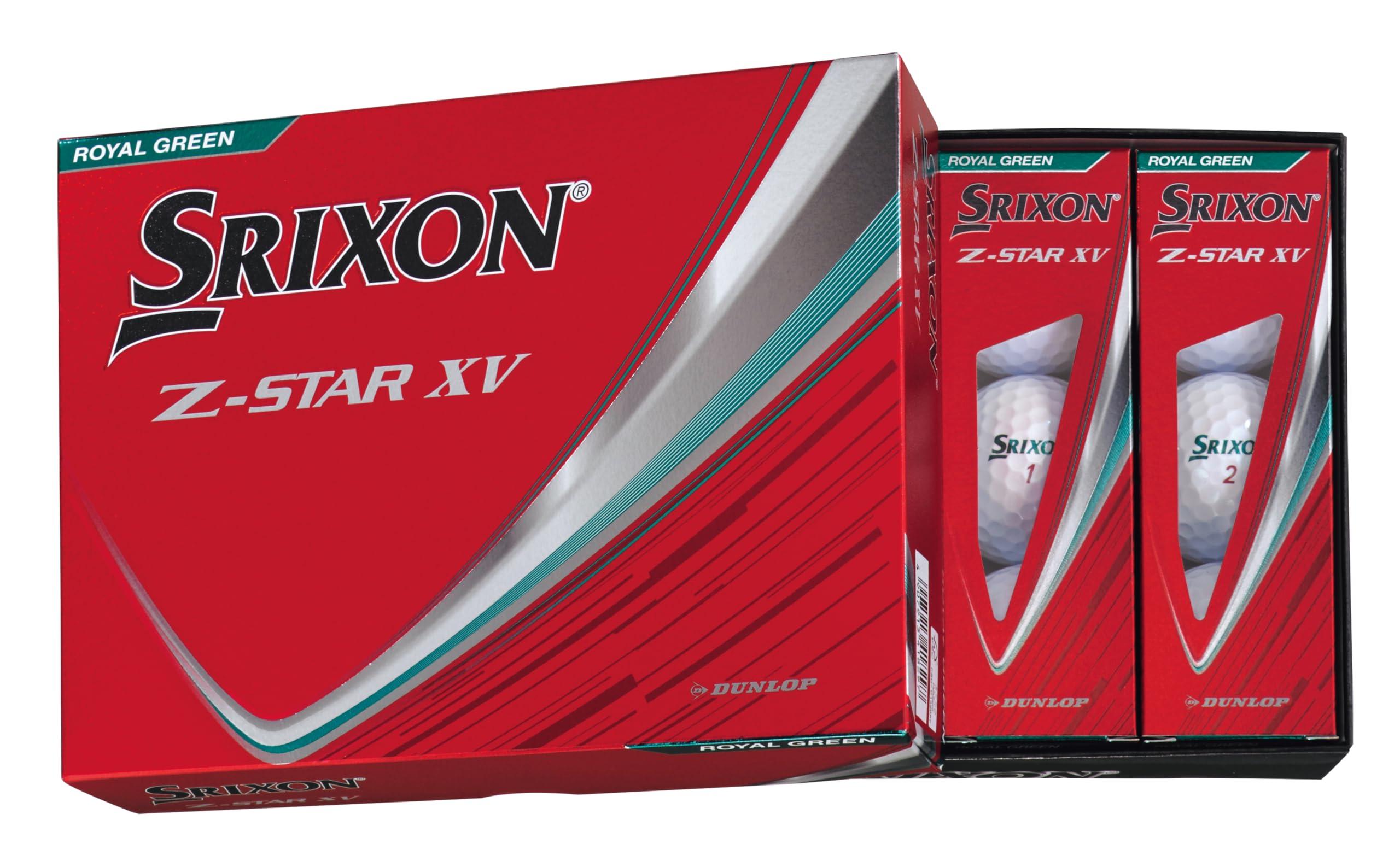 Dunlop Sports Marketing Srixon Z-STAR Golf Balls, 2025 Model XV, Royal Green, 10360229, 1 Box (12 Balls)