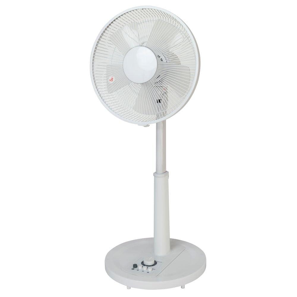Technos Electric Fan, 30cm Blade Diameter, Living Room Use (White) KI-1710-W