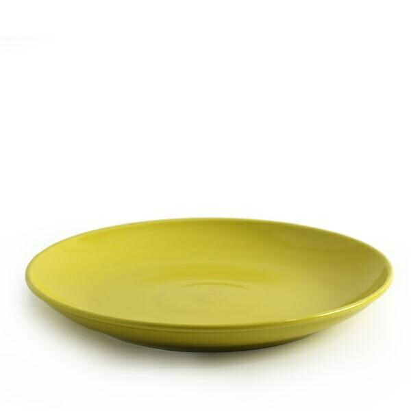 Saikai Pottery Hasami Ware Common Plate Dish Approx. 27cm Diameter Yellow Microwave and Dishwasher Safe 13746