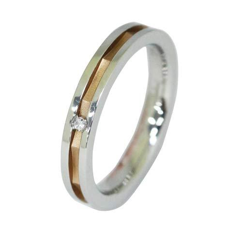 Pure Hypoallergenic Stainless Steel 316L Diamond Pair Ring PMS-021-13