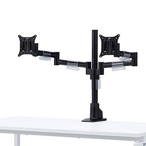 Sanwa Supply Horizontal Multi-Joint LCD Monitor Arm for Two Screens Left/Right CR-LA1502BK