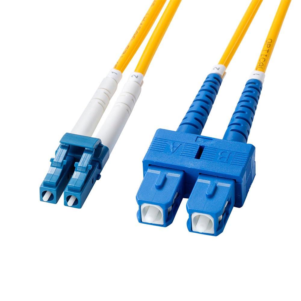 Sanwa Supply Reinforced Glass-Type Fiber Optic Cable Single Mode・LC×2-SC×2・10m HKB-HLCSC1-10