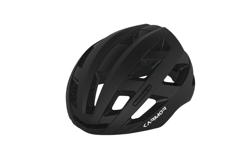 Karmor Bicycle Adult Helmet BREEO Matte Black L Asian Fit JCF (Japan Cycling Federation) Official