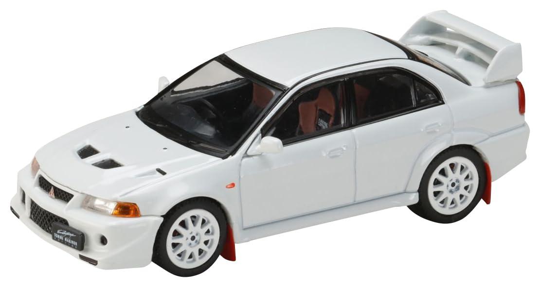 1/64 Mitsubishi Lancer GSR Evolution 6 (T.M.E) (CP9A) 2000 with Mud Flaps Scotia White