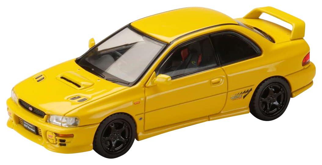 HJ64 1/64 Subaru Impreza PURE SPORTS COUPE WRX type R STi Version (GC8) Chase Yellow Ready-to-Run HJ641079AY