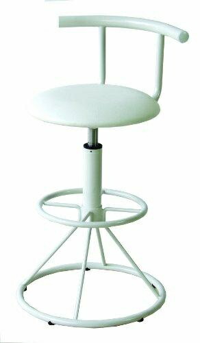 AZUMAYA Kiriku Kitchen High Chair White PC-105WH