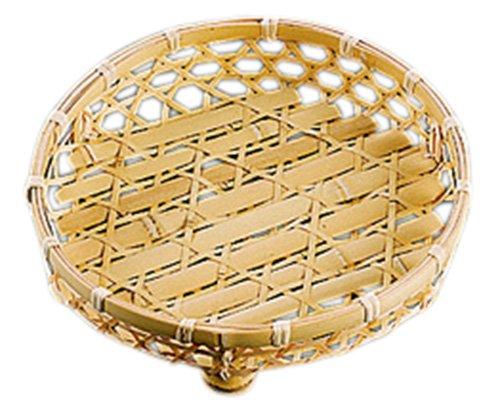 Yamaco Yumi Commercial Use Bleached Bamboo Appetizer Basket with Stand 8 Sun yamaco23376