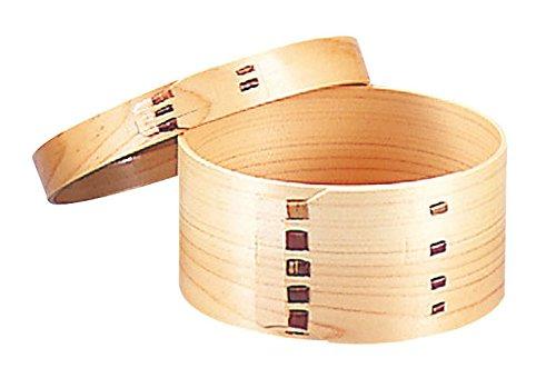 Yamaco Yumi Commercial Use Hinoki Wooden Lunch Box, 4 Sun (12cm)