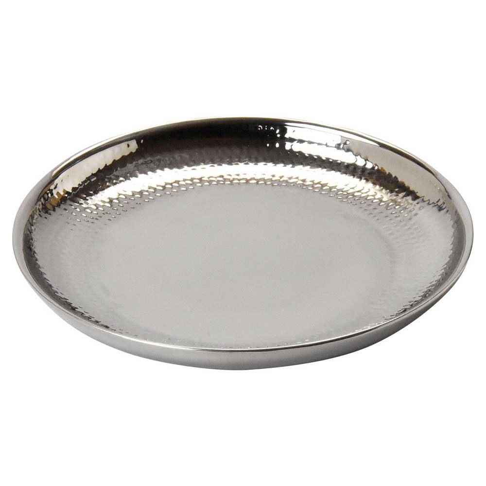 Yamaco Yumi Commercial Use Stainless Hammered Finish Double-Layer Serving Plate yamaco38161