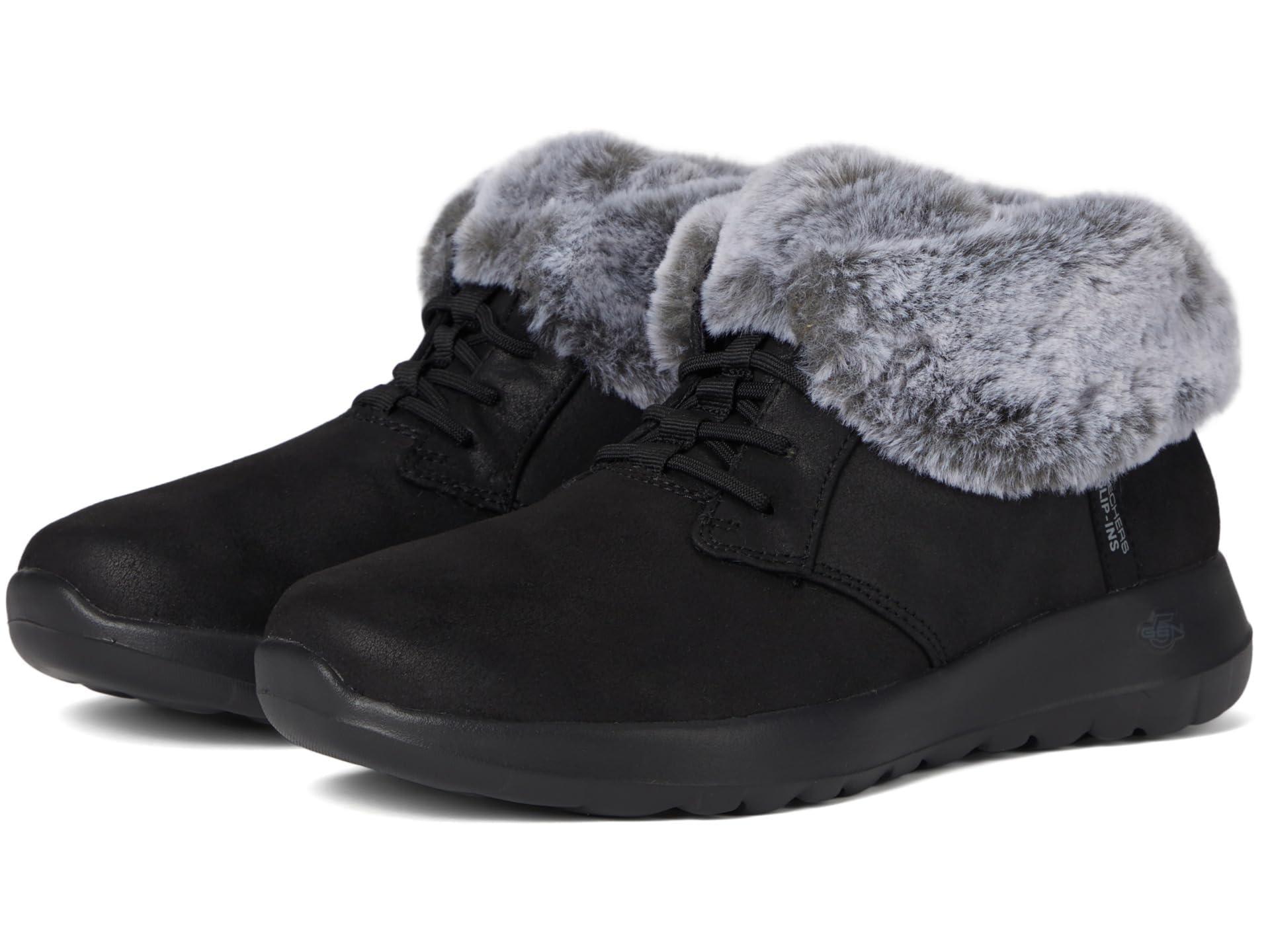 [Skechers] Boots Slip-Ins: On-the-Go Joy-Cozy Charm_144803 Women's BKGY 23.0 cm