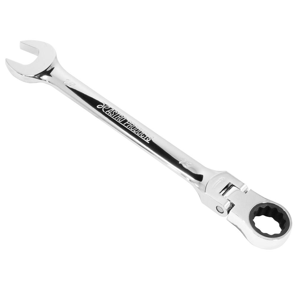 Astropod Flex Ratchet Combination Wrench 19mm | Wrench Ratchet Combination Wrench Spanner Gear Wrench Gear Final Tightening Temporary Tightening Flex Swivel 72-Tooth Maintenance DIY Repair Construction Inspection