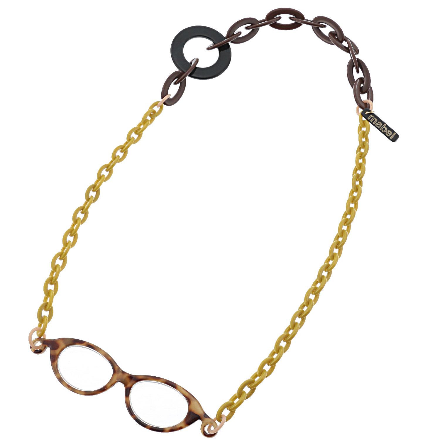 Mabel Loupe Necklace - Mustard