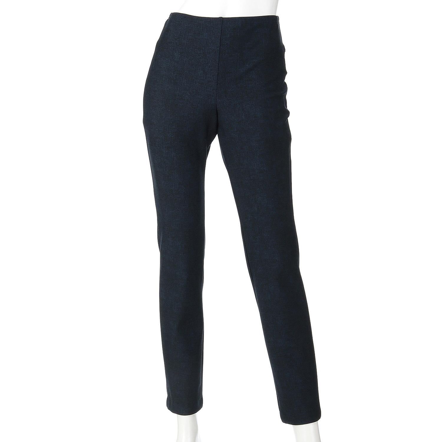 Pittats Fleece-Lined Stick Pants Denim Print