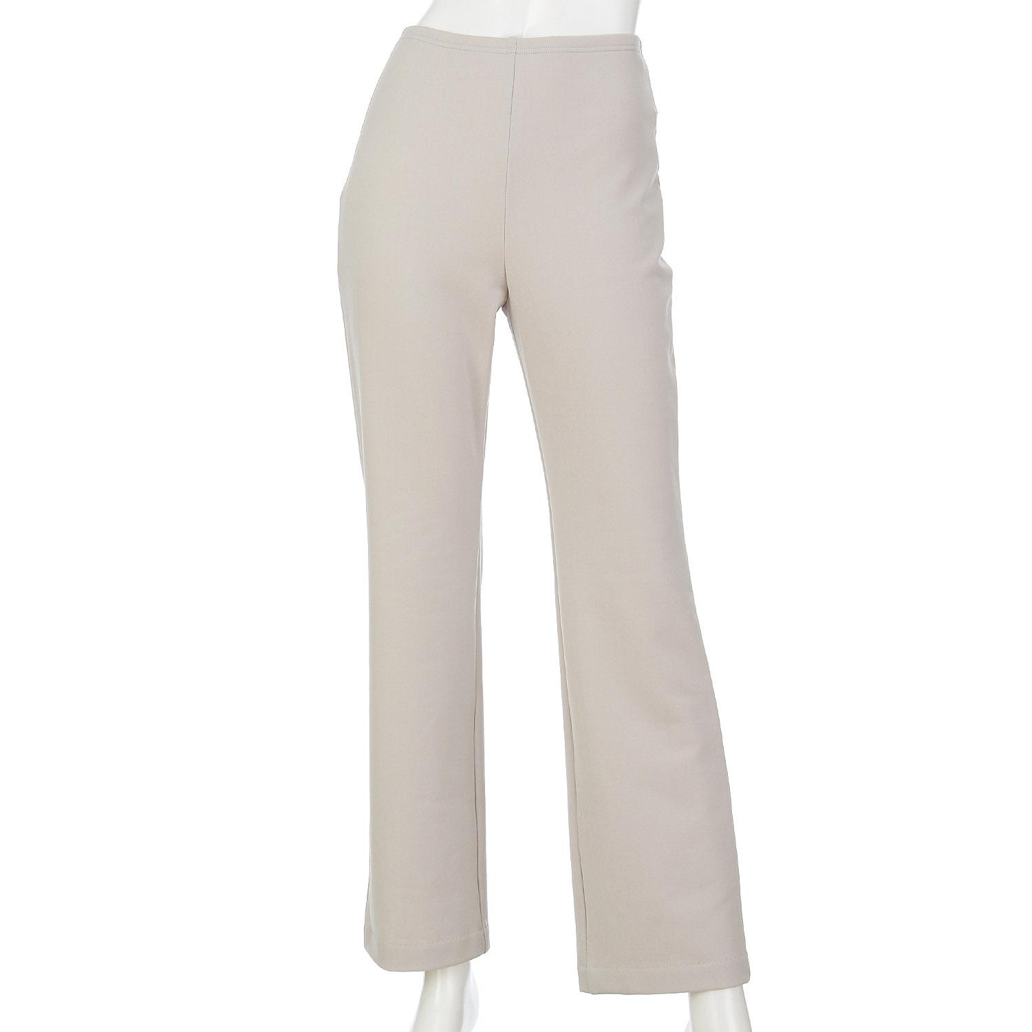 Pittats Fleece-Lined Straight Leg 64cm Inseam Length Greige M