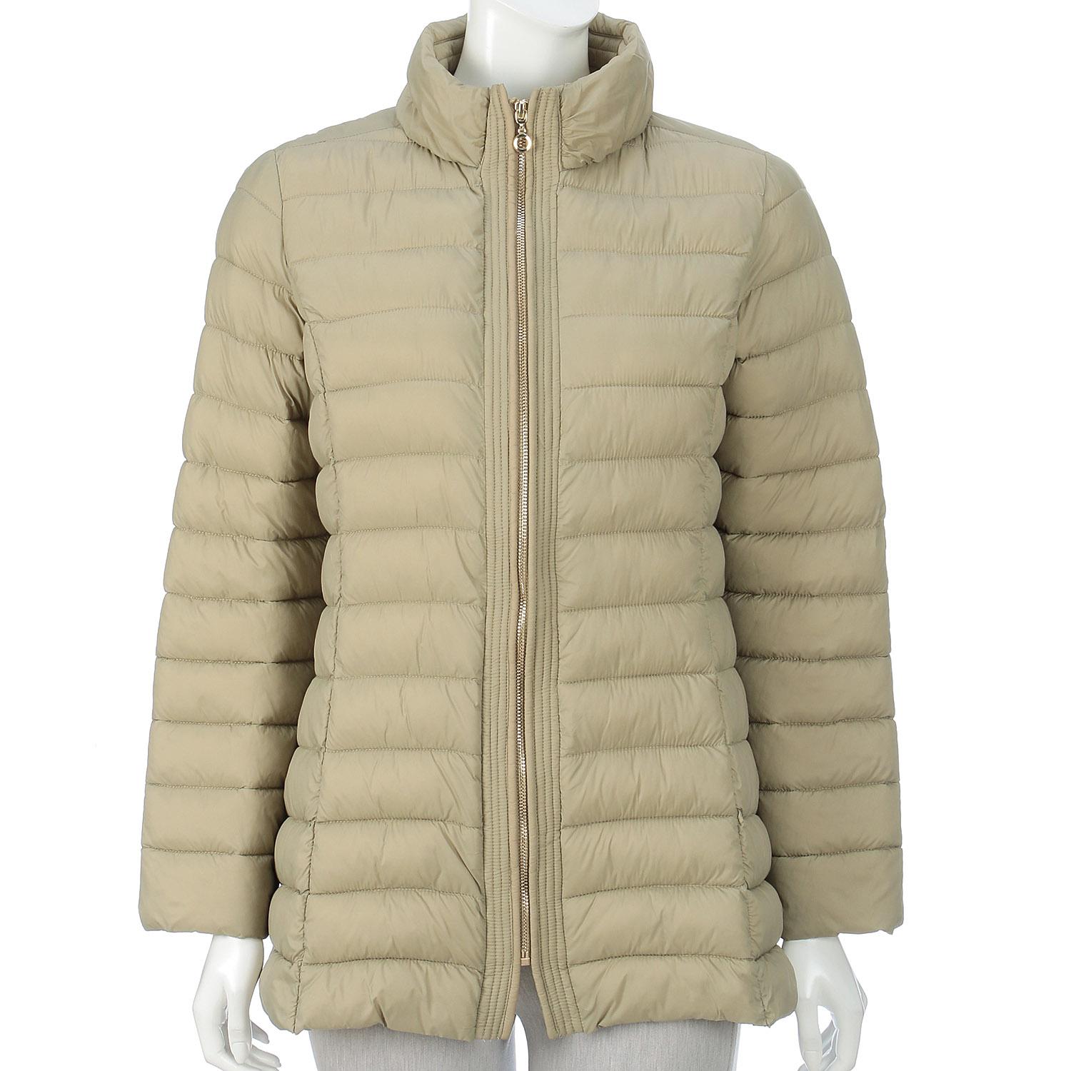 LAPIS ROUGE Quilted Long Jacket Olive 11Gou