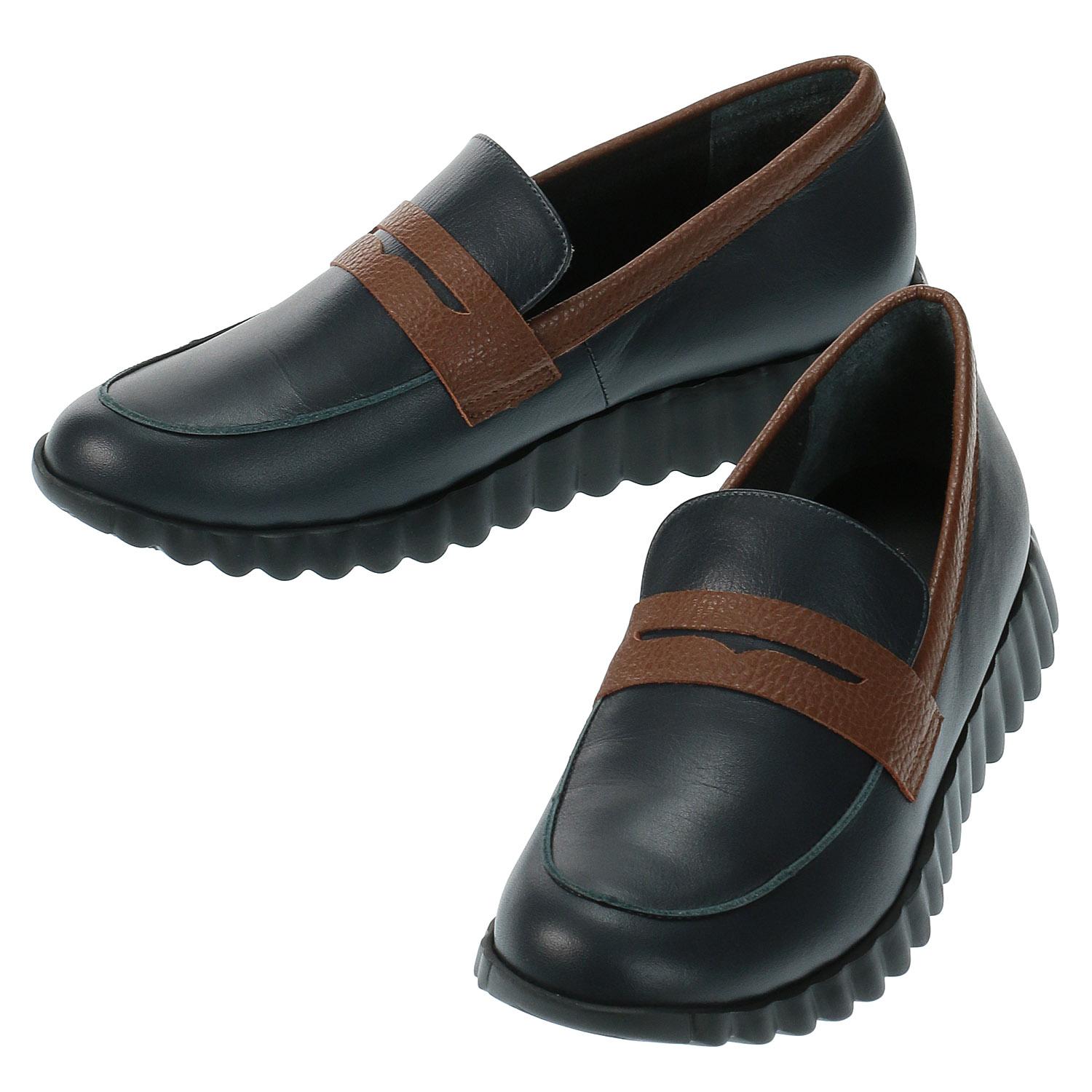 Dona Miss Loafer Shoes K3-1836 Navy Blue 24.5 cm