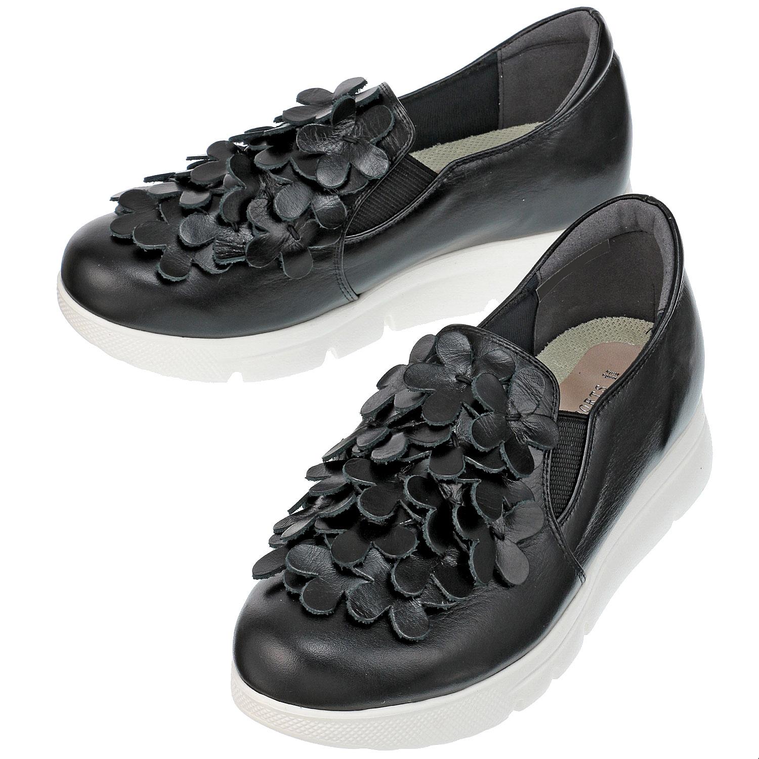 NINE DI SPORTS Corsage Shoes 113-57303 Black 22.5 cm