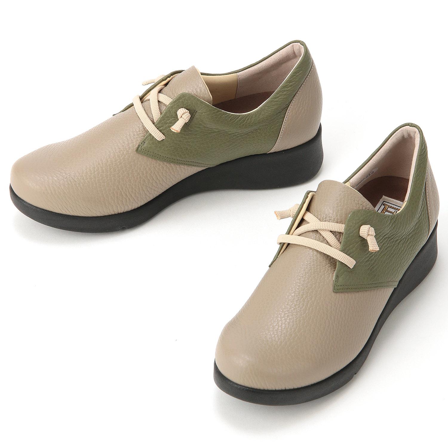 FIZZ REEN Rubber Cord Shoes 3607 Greige 23.5 cm