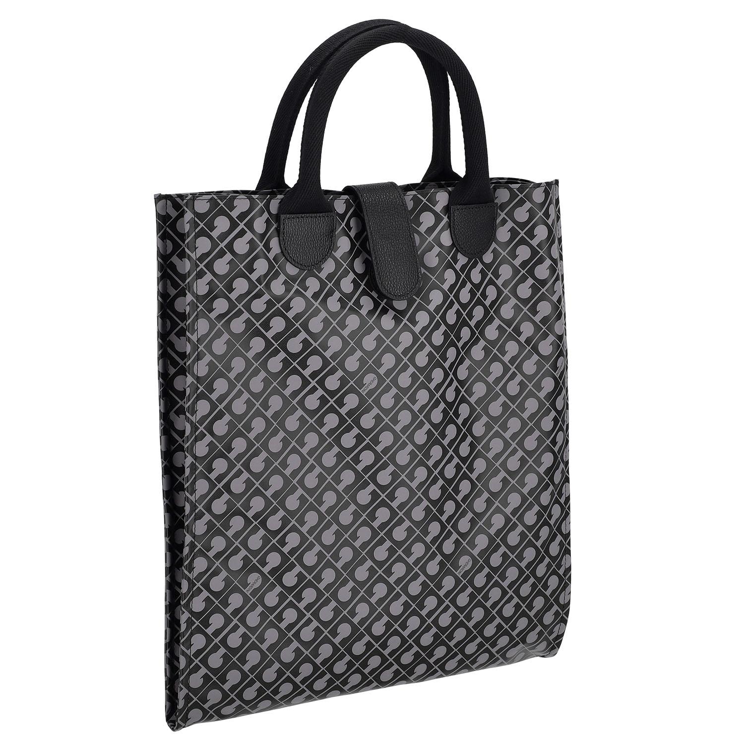 GHERARDINI SOFTY Slim-Profile Handbag - Gray (GRANITE)