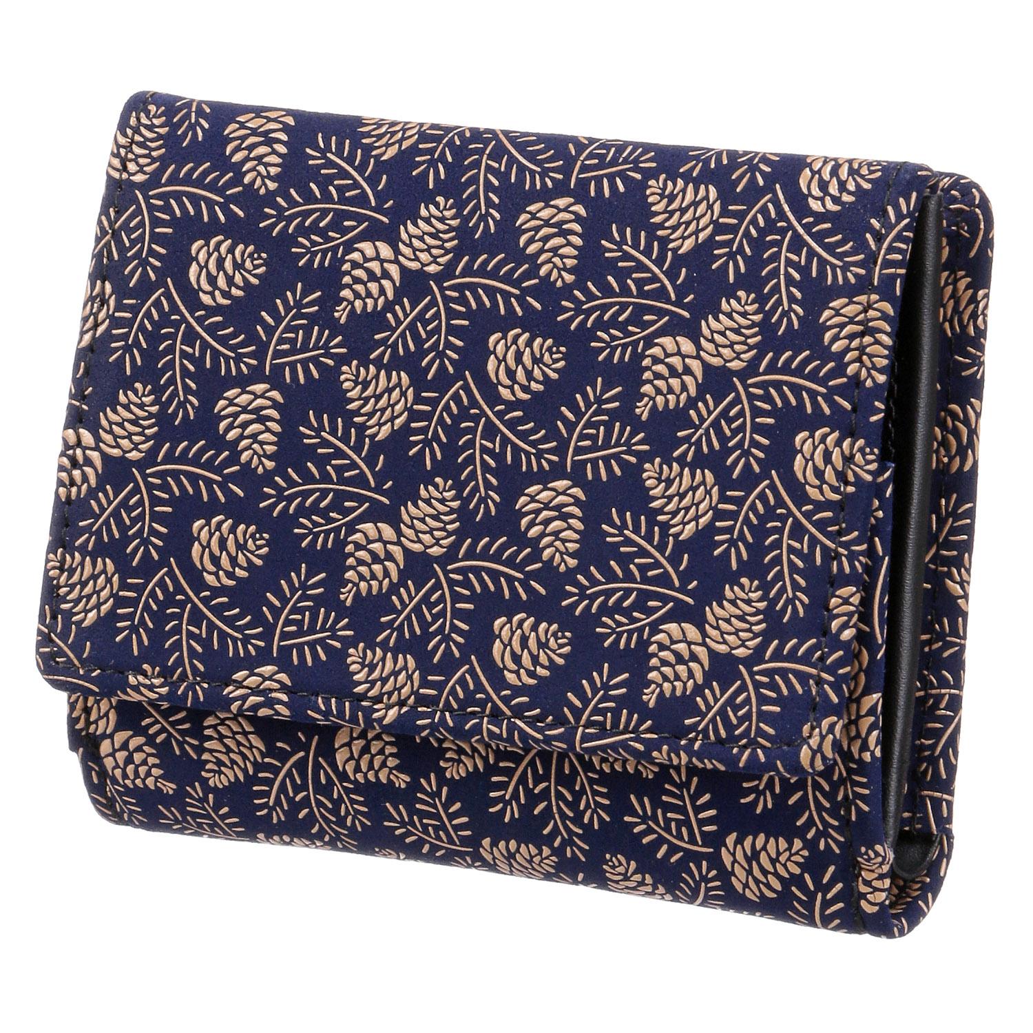 Inden 2215 Bifold Wallet Matsukasa 74 Navy 10 White