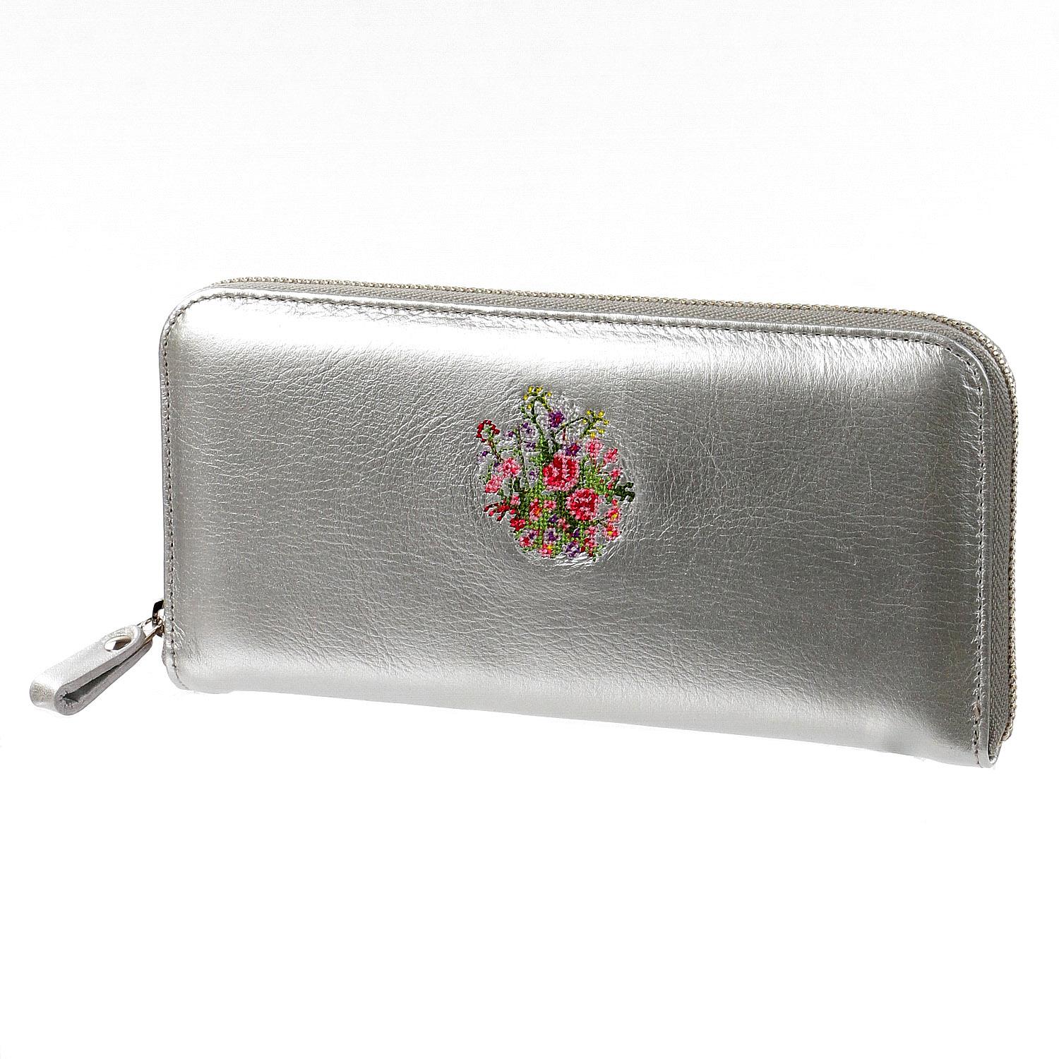 Belle Fleur Round Zipper Long Wallet