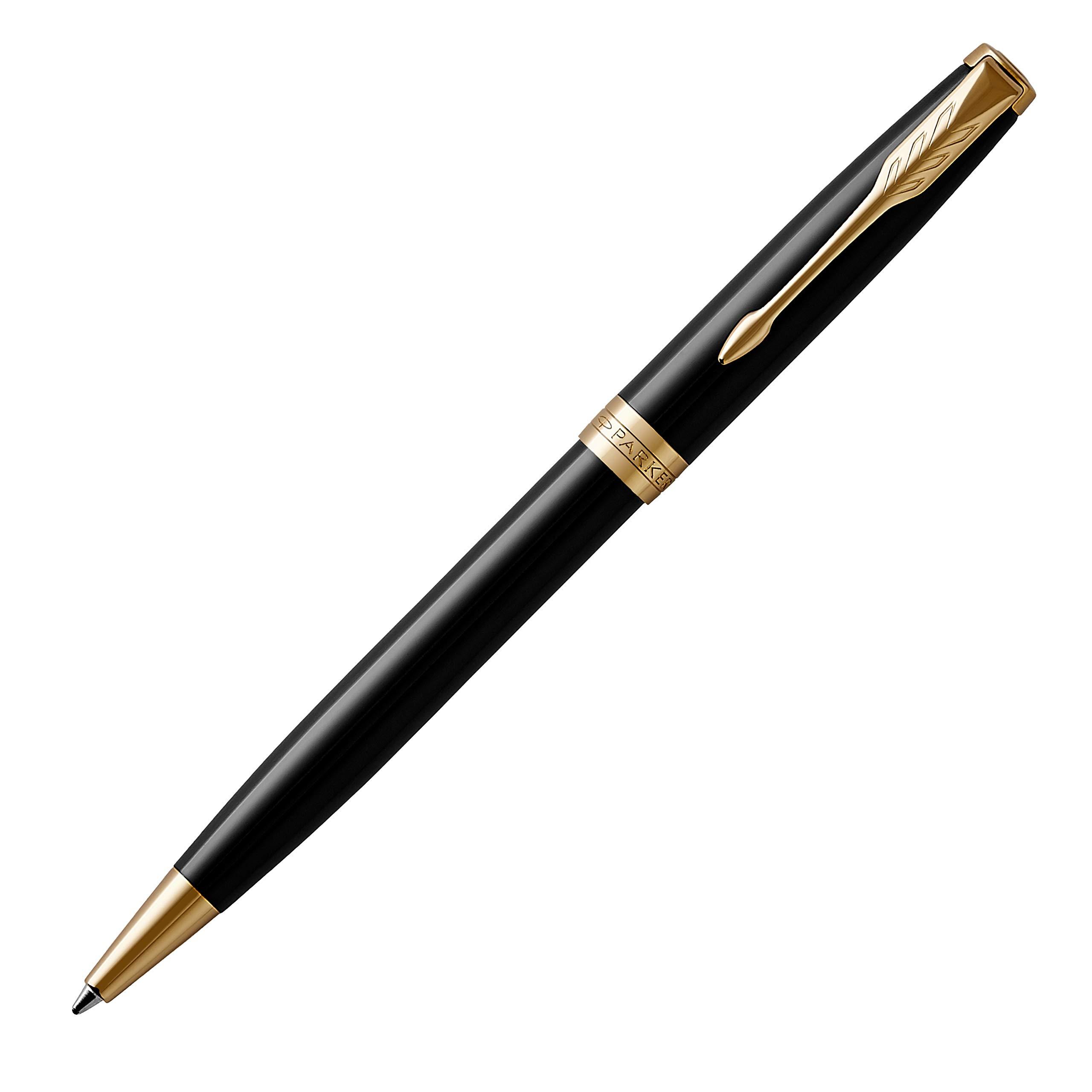 PARKER Parker Ballpoint Pen Oil-Based Sonnet Lacquer Black GT 1950784 Authentic Import