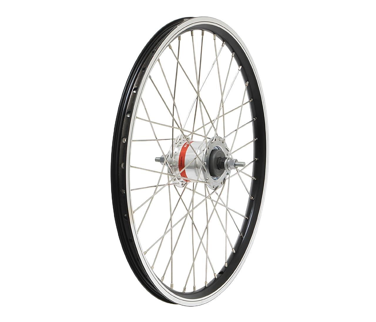 GRK Aluminum Front Wheel with Hub Dynamo, Black (20-inch) (Recommended Tire Size: 20 (406) × 1.50 to 1.75) (1 Wheel)