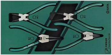 4-Piece Snap Ring Pliers Set (with Tray)