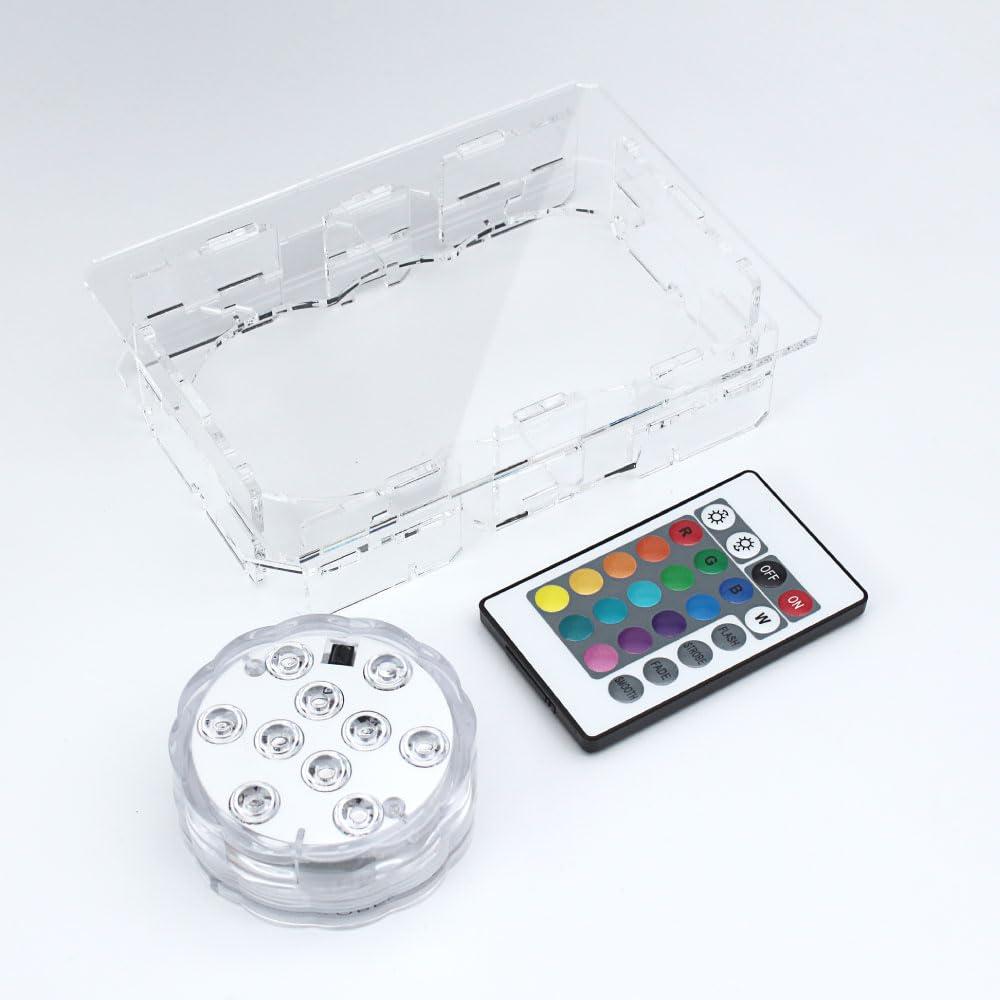 Japan Trust Technology Figure Stage Light-Up Base AB8 Type LED Light Pedestal Set LBRGB-AB08-SET
