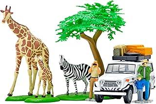 TOMYTEC Kaiyodo × TOMY Limited Vintage Geo-Collection 64# Car Snap 28a Safari 1 (Includes Toyota Land Cruiser FJ56V) ABS resin, PVC figures/accessories (painted, partially assembled) + Diecast mini-car set 330554