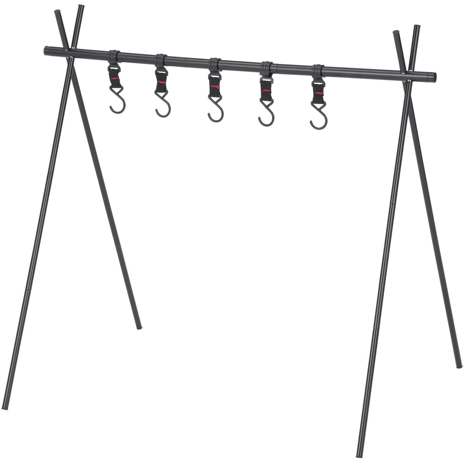 Takeda Corporation  Black 77.5×39×73cm Outdoor Hanger Rack OUH22-77BK