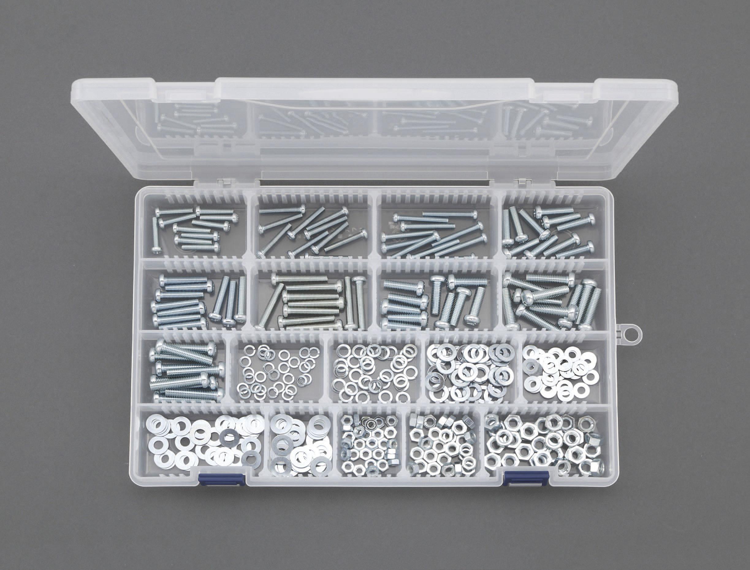 M4/M5/M6 Pan Head Screw, Nut, and Washer Set (Unicrom)