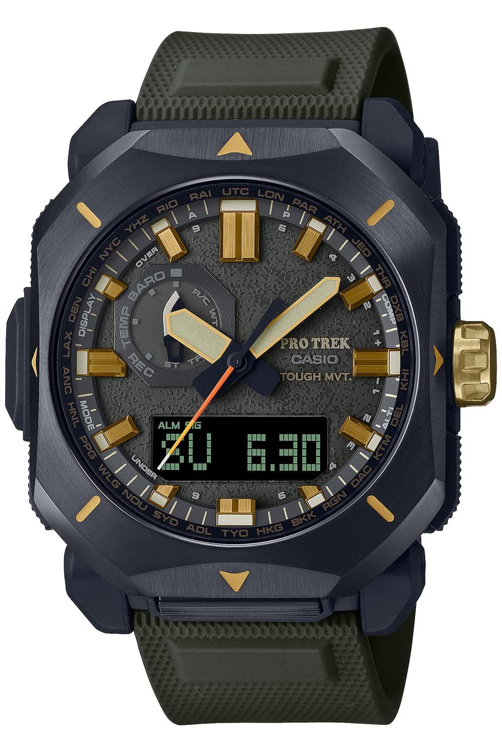 [Casio] Wristwatch Protrek Climber Line Radio Solar Biomass Plastic PRW-6900Y-3JF Men's Green