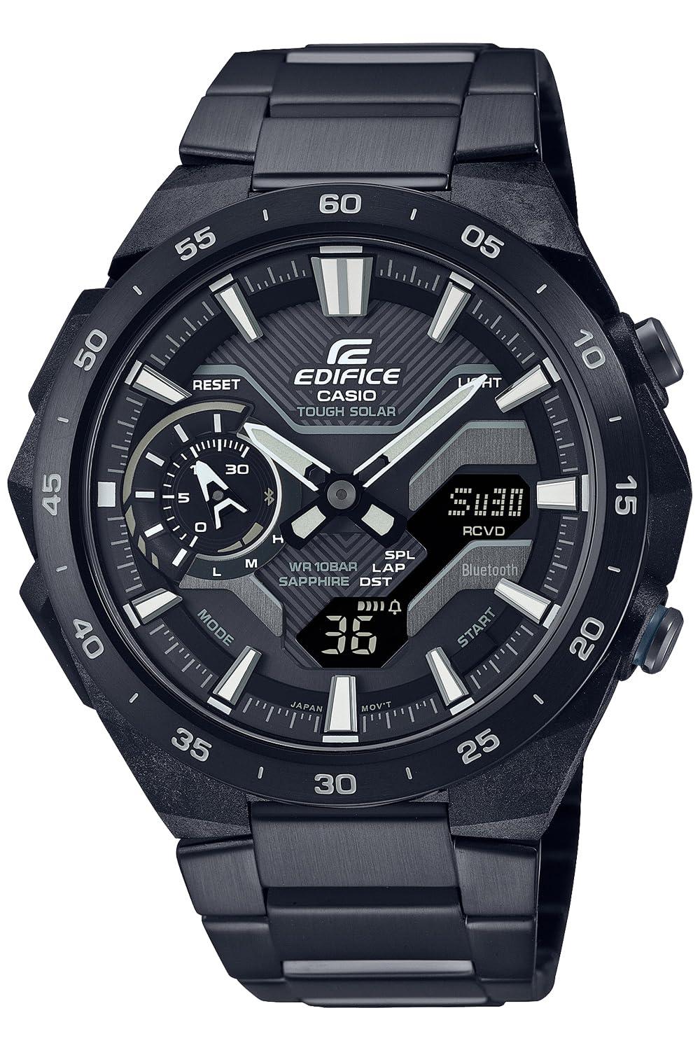 [CASIO] Edifice WINDFLOW Bluetooth-Equipped Solar Sapphire Glass ECB-2200YDC-1AJF Men's Black