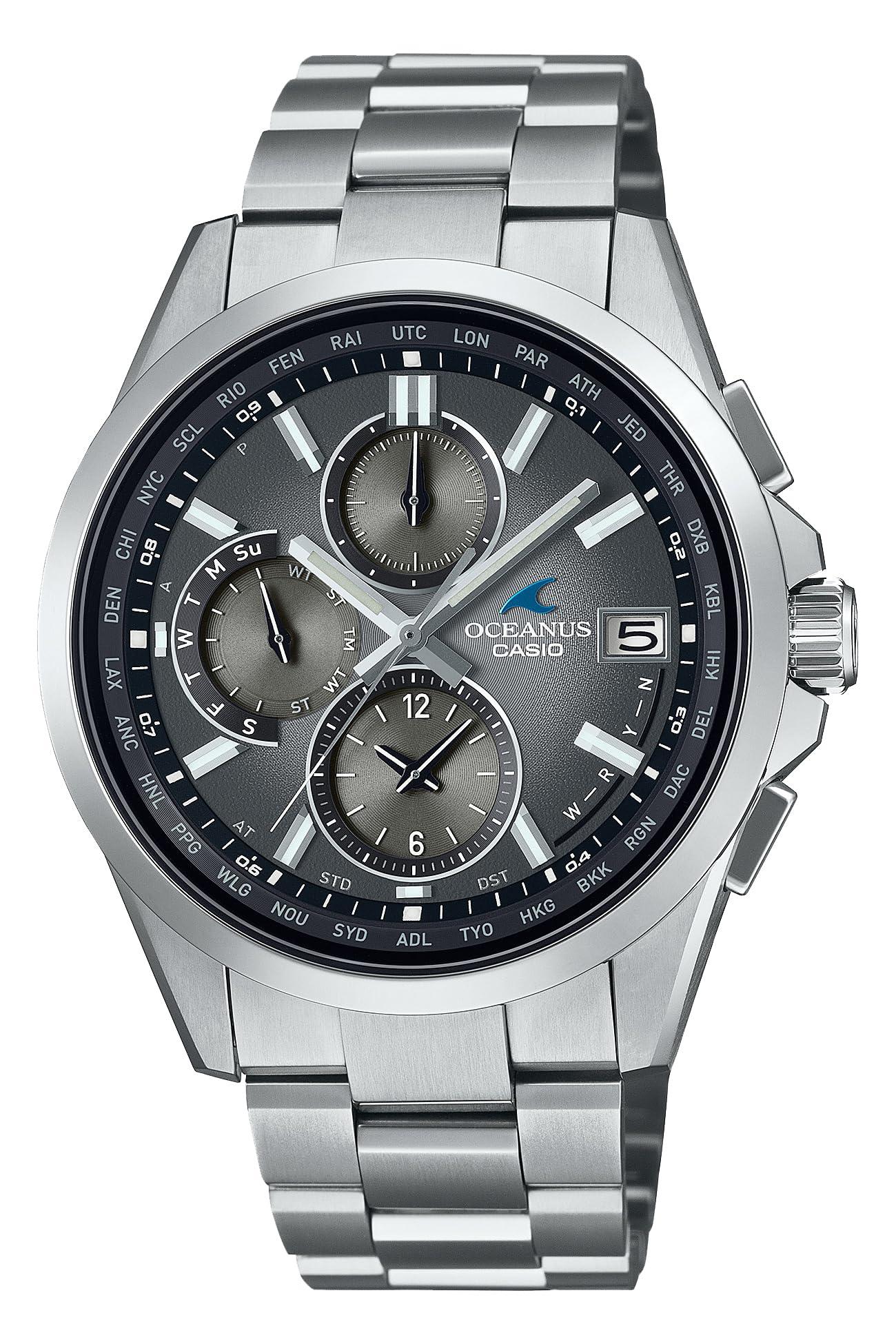 [CASIO] OCEANUS Watch Made in Japan CLASSIC LINE Retro Tone Collection Limited to 1,000 Pieces Worldwide Radio-Controlled Solar Sapphire Crystal OCW-T2600RA-8AJF Men's Silver