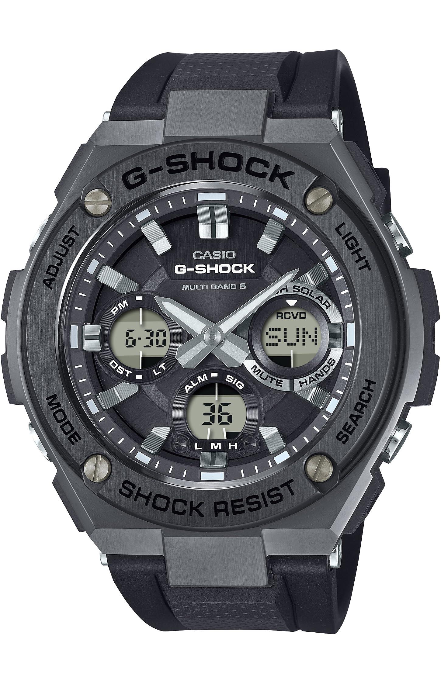 [CASIO] G-SHOCK G-STEEL Radio Solar GST-W110MS-1AJF Men's Watch Black