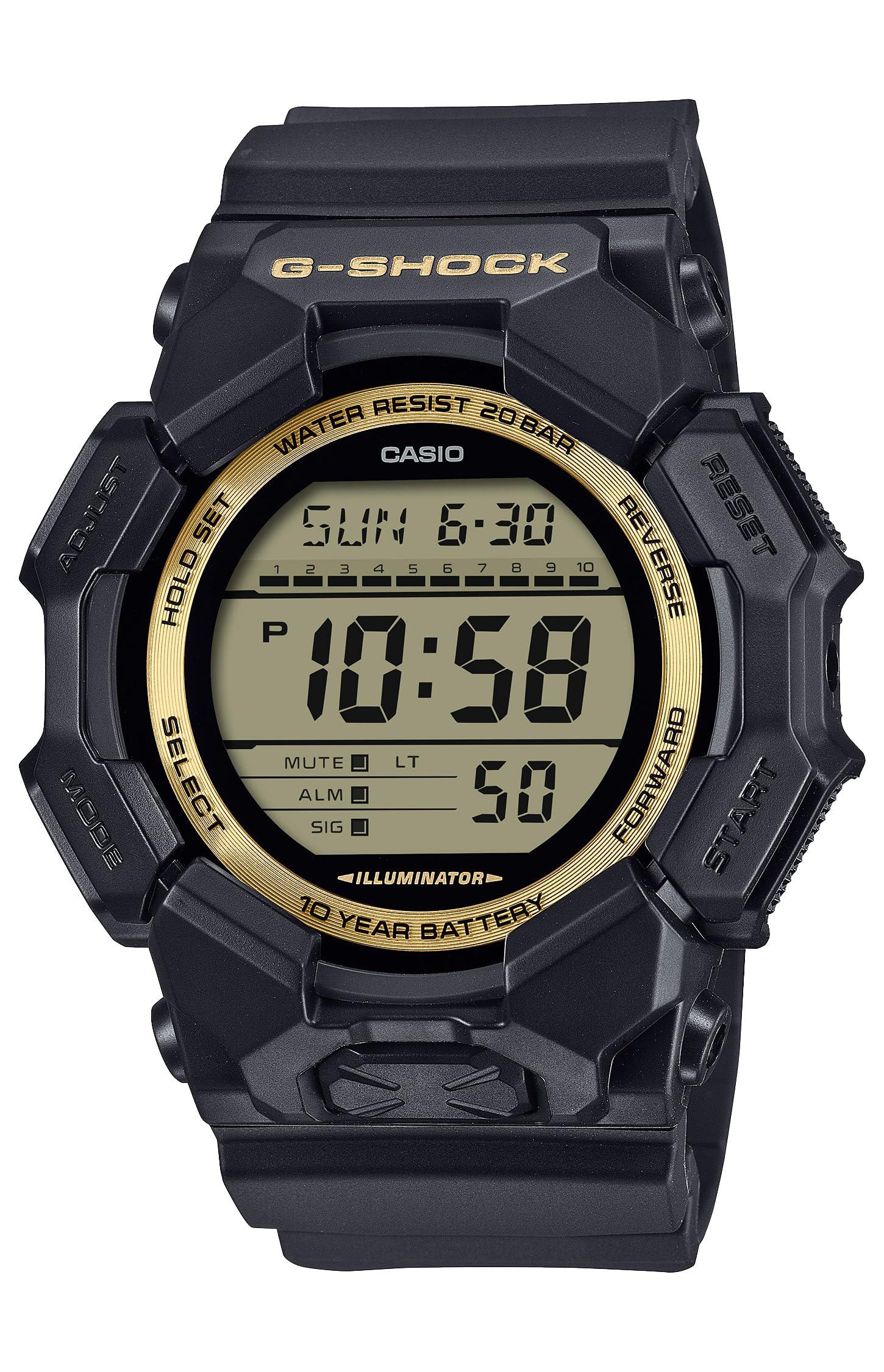 [CASIO] G-SHOCK Watch Long-Life Battery Environmentally Conscious Materials GD-010GB-1A9JF Men's Black × Gold