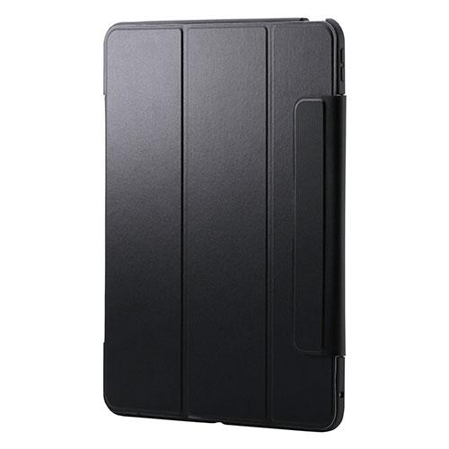 ELECOM 13-inch iPad Pro (M4) Flap Case Slim & Lightweight Color Edge Clear Back Black TB-A25PLWVFCBK