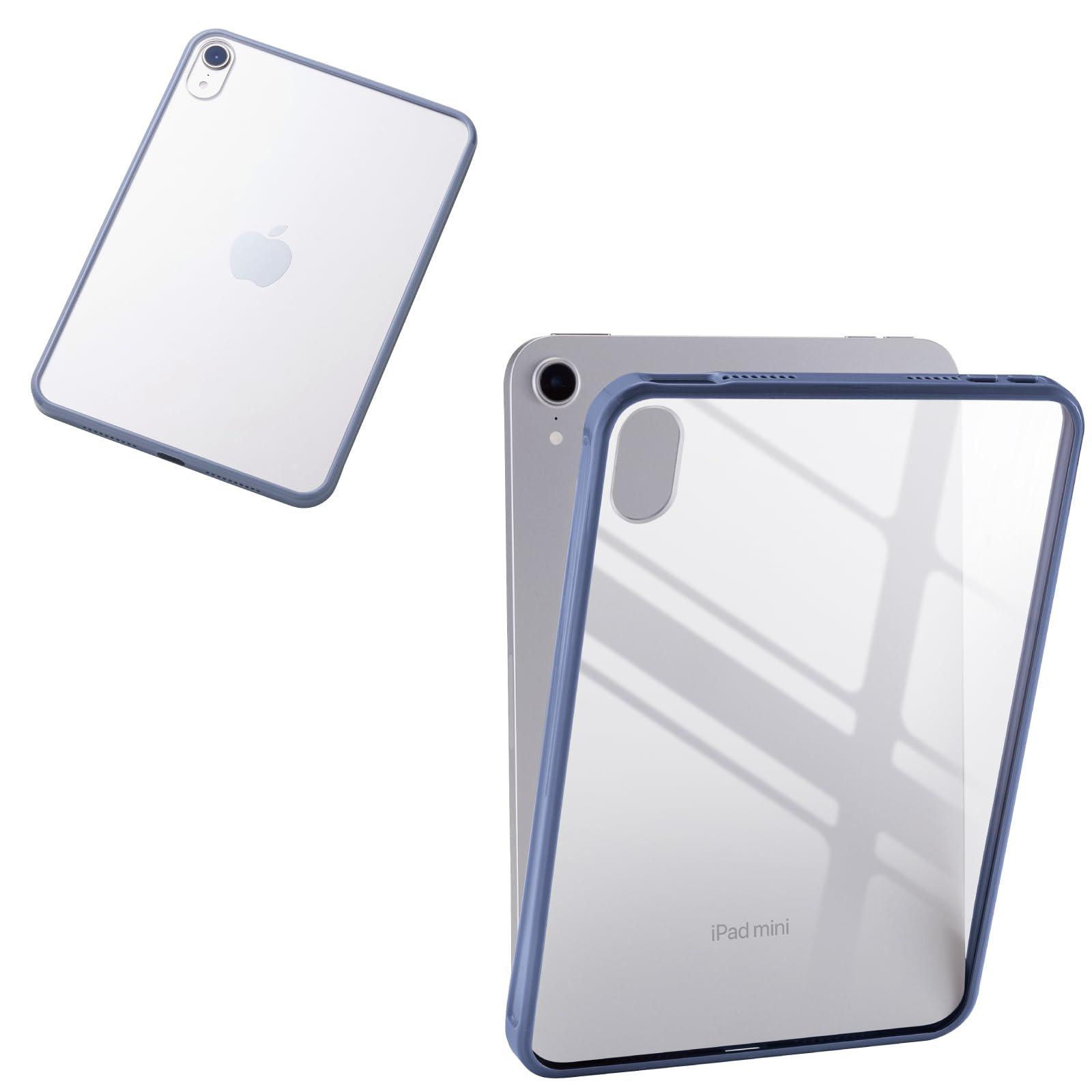 ELECOM iPad mini (A17 Pro) Clear Case Hybrid Clear Back Blue Gray TB-A25STSLOBG